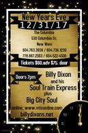 Billy Dixon's New Years Eve @ The Columbia