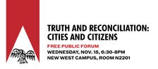 TRUTH AND RECONCILIATION: CITIES AND CITIZENS