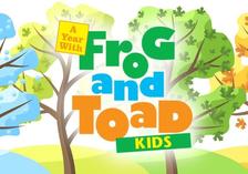 image of a year with frog and toad kids play logo