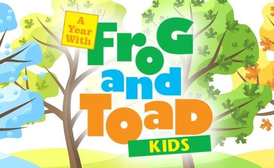 image of a year with frog and toad kids event logo