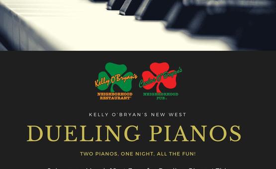 Dueling Pianos at Kelly O Bryan's!