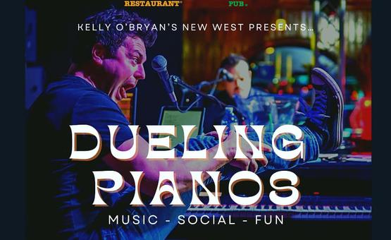 image of dueling pianos event poster