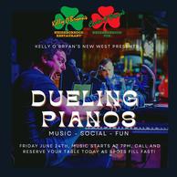 image of dueling pianos event poster