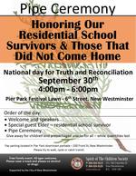 Pipe Ceremony - National Day for Truth & Reconciliation