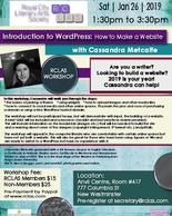 RCLAS Workshop: “Introduction To Wordpress – How To Make A Website”  