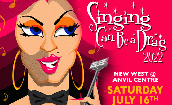 image of singing can be a drag event poster