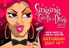 image of singing can be a drag event poster